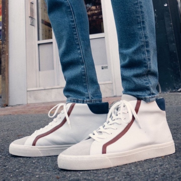 Madewell Other - Madewell Sidewalk High-Top Sneakers in Colorblock Leather
